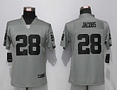 Women Nike Oakland Raiders 28 Jacobs Vapor Untouchable Nike Silver Inverted Limited Jersey,baseball caps,new era cap wholesale,wholesale hats